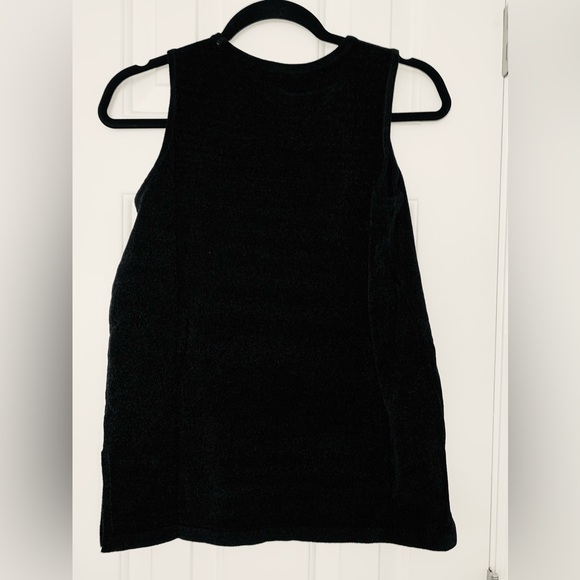 Wynne Lounge Heather Mink chenille tank top soft and cozy with side splits, NIB - Picture 9 of 13